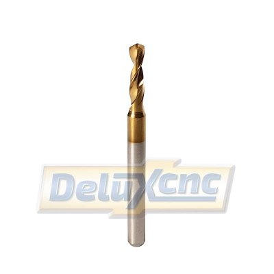 Carbide Spiral Drill Bits TiN coated 2,5 mm