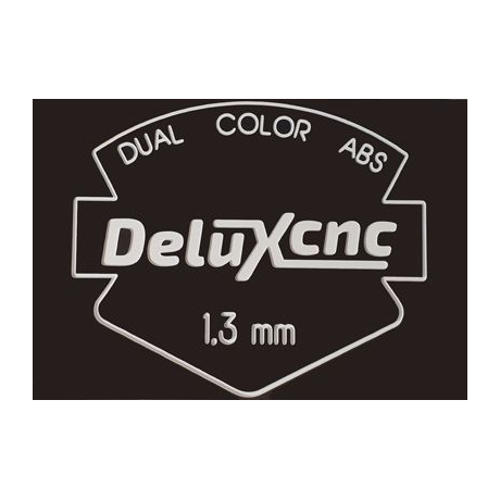 Zweifarbiger Kunststoff für schwarz-weiße Gravuren