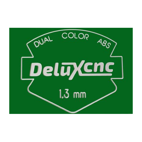 Zweifarbiger Kunststoff für Gravuren, grün-weiß