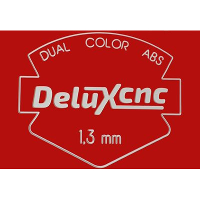 Double color plastic sheet red-white