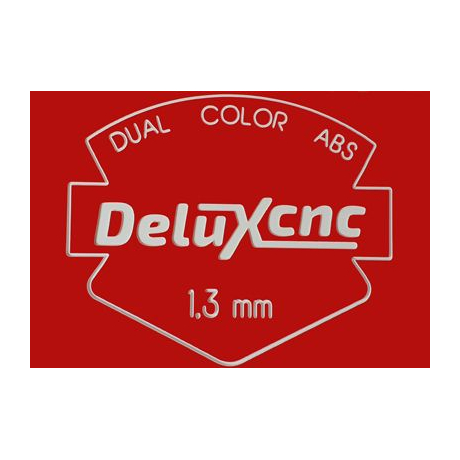 Zweifarbiger Kunststoff für rot-weiße Gravuren