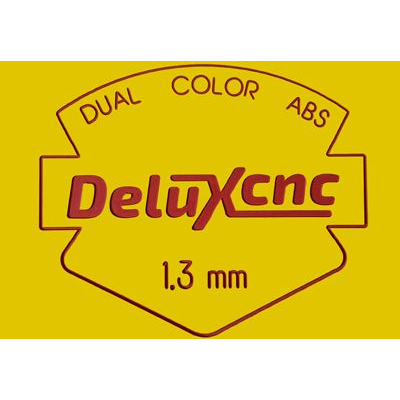 Zweifarbiger Kunststoff zum Gravieren gelb-rot