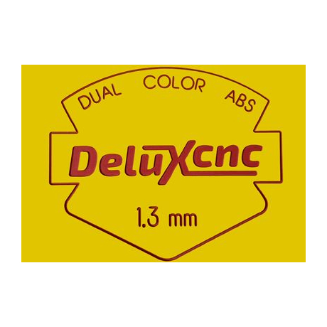 Zweifarbiger Kunststoff zum Gravieren gelb-rot