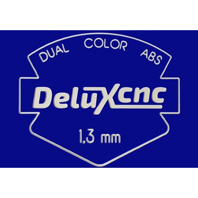 Double color plastic sheet dark blue-white