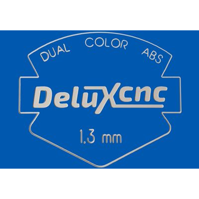 Zweifarbiger Kunststoff zum Gravieren blau-weiß