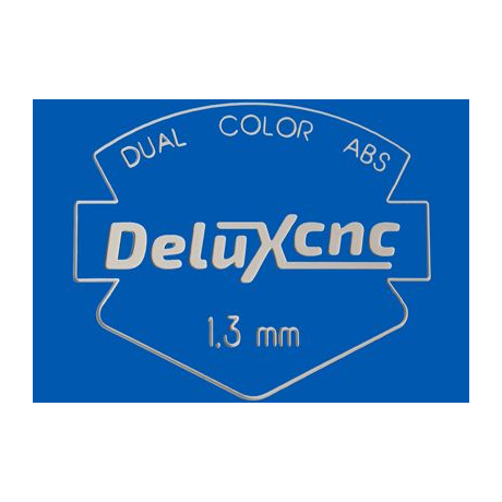 Zweifarbiger Kunststoff zum Gravieren blau-weiß