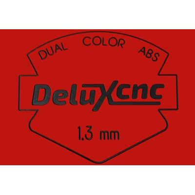Double color plastic sheet red-black