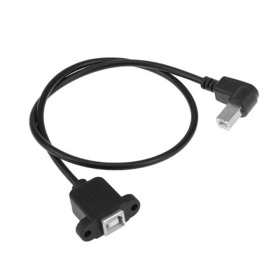 USB prodlužovací kabel 90° typ B 50cm