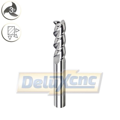 Three flute carbide End Mill for aluminium Φ6  Lc15  D6mm