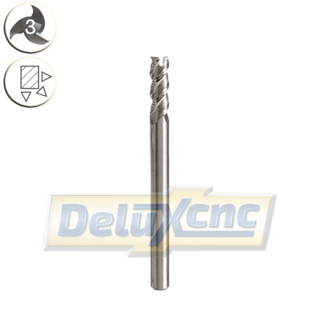 Dreischneidiger Hartmetallschneider für Aluminium 4/10 mm
