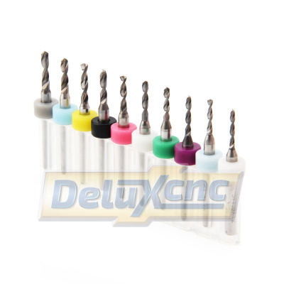 Drill bit set for PCB boards 2,1 - 3,0 mm