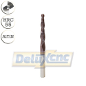 Two flute carbide tapered ball nose end mill R1.5/6mm
