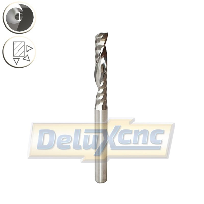 Single flute carbide premium end mill Φ3,175mm  Lc17mm