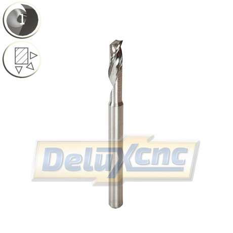 Einschneidiger Hartmetallschneider für Aluminium 3/12 mm