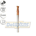 Two flutes carbide end mill cutter TiAlN coated 4/10 mm