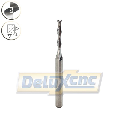 Two flute carbide end mill premium Φ2mm Lc12mm