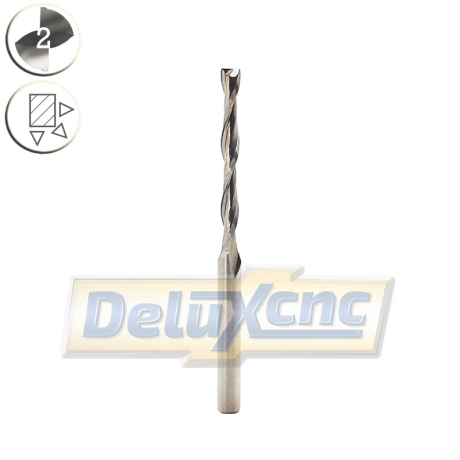 Hochwertiger doppelseitiger Hartmetallfräser Φ2,5 mm Lc22 mm