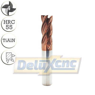 Čtyřbritá karbidová fréza TiAlN Φ12mm