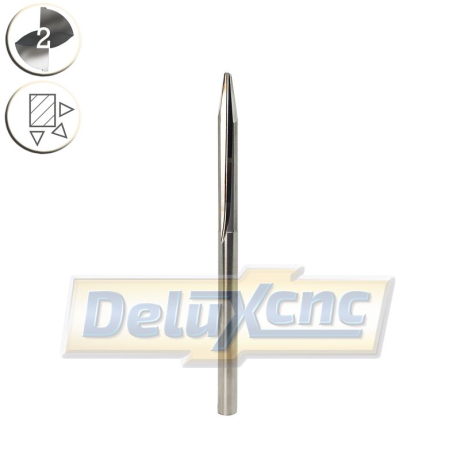 Doppelschneidiger Hartmetall-Radiusfräser R1,5 mm 20°