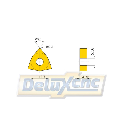 Carbide insert blade WNMG 0804