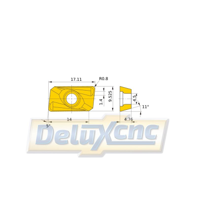 APMT 1604PDER-H2 Wendeschneidplatte