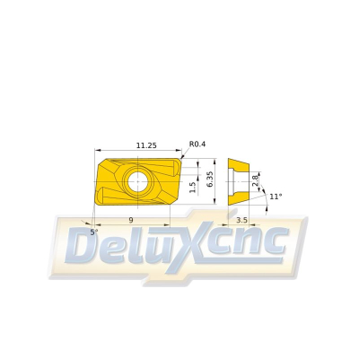 Carbide insert blade APMT 1135PDER-H1 VP15TF