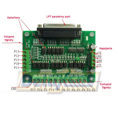 CNC 6 Axis DB25 Breakout Board Interface Adapter MACH3