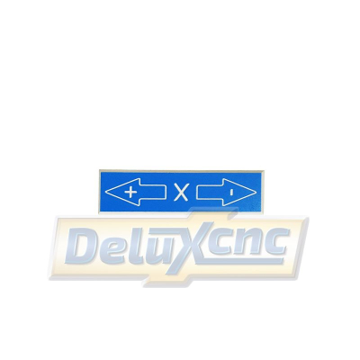 Označení směru os X 62x17x1,5mm