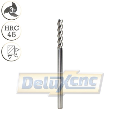 Three flute carbide End Mill for aluminium XL Φ6  Lc30  D6mm