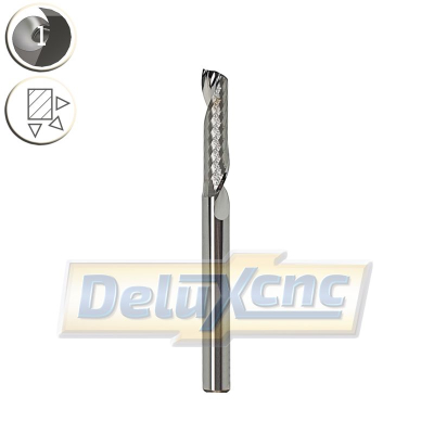 Single flute premium carbide end mill Φ4mm  Lc17mm
