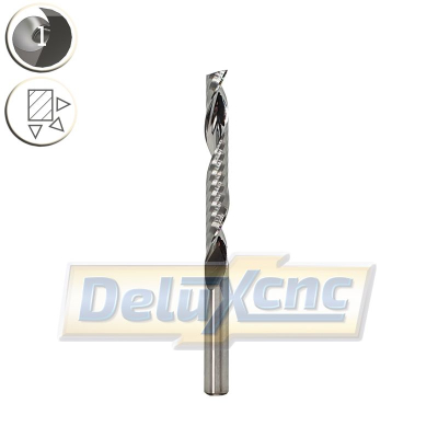 Single flute premium carbide end mill Φ4mm Lc28mm