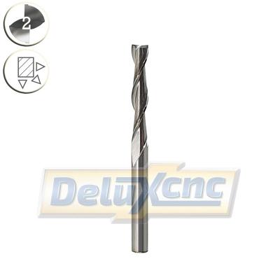 Two flute carbide premium end mill Φ3,175mm Lc17mm