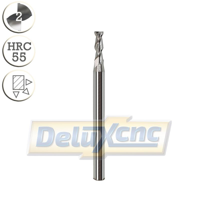 Two flutes carbide end mill cutter for aluminium Φ3mm
