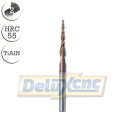 Two flute carbide tapered ball nose end mill TiAlN R0,5 / Lc20 / D4 / L50mm