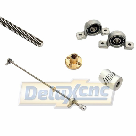 Trapezgewindeschraube T8/2 500 mm komplett