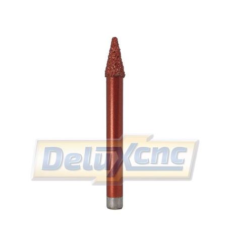 Konisches Steingravierwerkzeug D6 30°R1,5mm