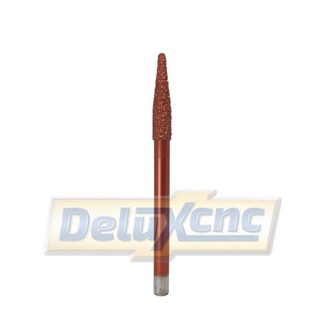 Konisches Steingravierwerkzeug D6 30°R2mm