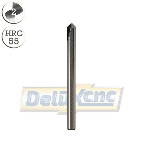 Abgeschrägter Hartmetallfräser für Aluminium, 4 mm, 90°