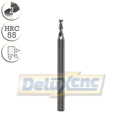 Two flutes carbide end mill cutter for aluminium Φ2,5mm
