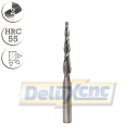 Two flute carbide tapered ball nose end mill R1,5/8mm