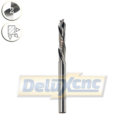UP & DOWN Cut Two Flutes Spiral Carbide Mill Φ4mm Lc17mm