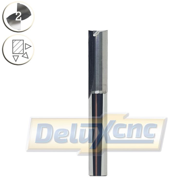 Two flute straight carbide end mill Φ8mm Lc25mm
