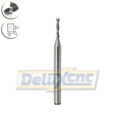 Two flute carbide economy end mill Φ1,5x8x38mm