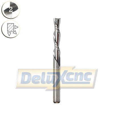 DOWN Cut Two Flutes Spiral Carbide Mill Φ3,175mm Lc17mm