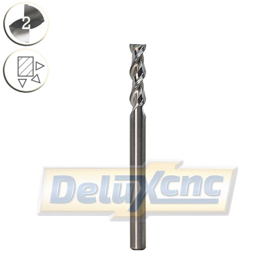 Two flutes carbide end mill cutter for aluminium Φ4mm