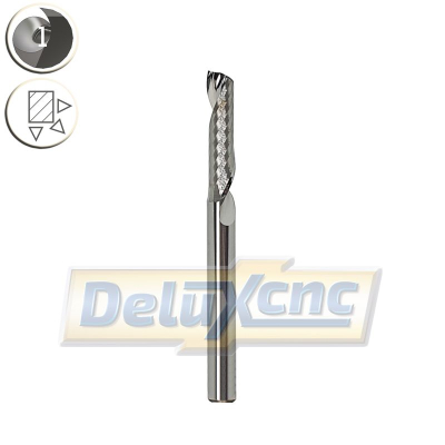 Single flute premium carbide end mill Φ4mm  Lc15mm