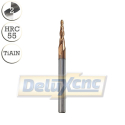 Tapered ball nose end mill TiAlN R0,75/4mm