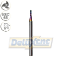 Three flute carbide end mill DLC coating Φ2mm