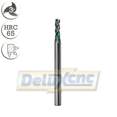 Three flute carbide end mill DLC coating Φ3mm
