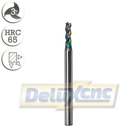 Dreischneidiges TK-Fräser mit DLC-Beschichtung, Φ3 mm